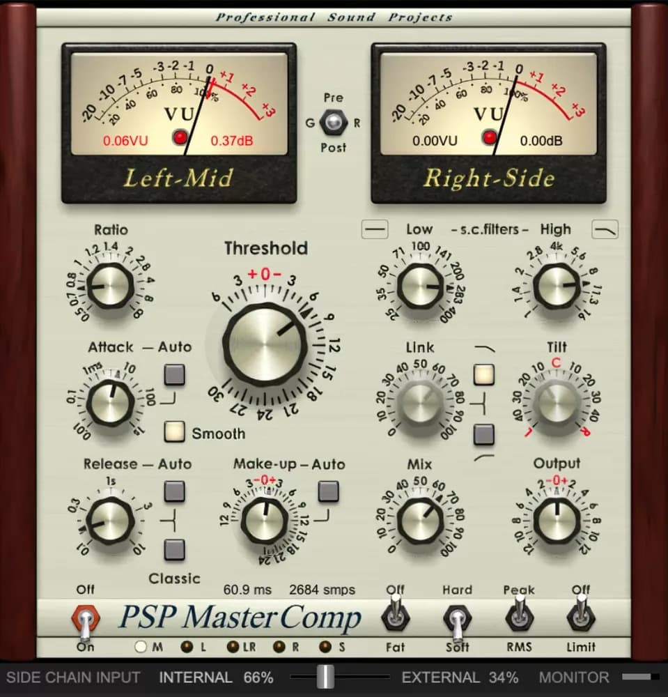 PSP Audioware MasterComp – Compresor estéreo de mastering (Descarga Digital)