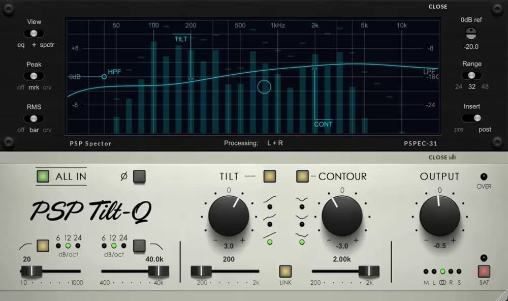 PSP Audioware Tilt-Q – Ecualizador tilt y contour (Descarga Digital)