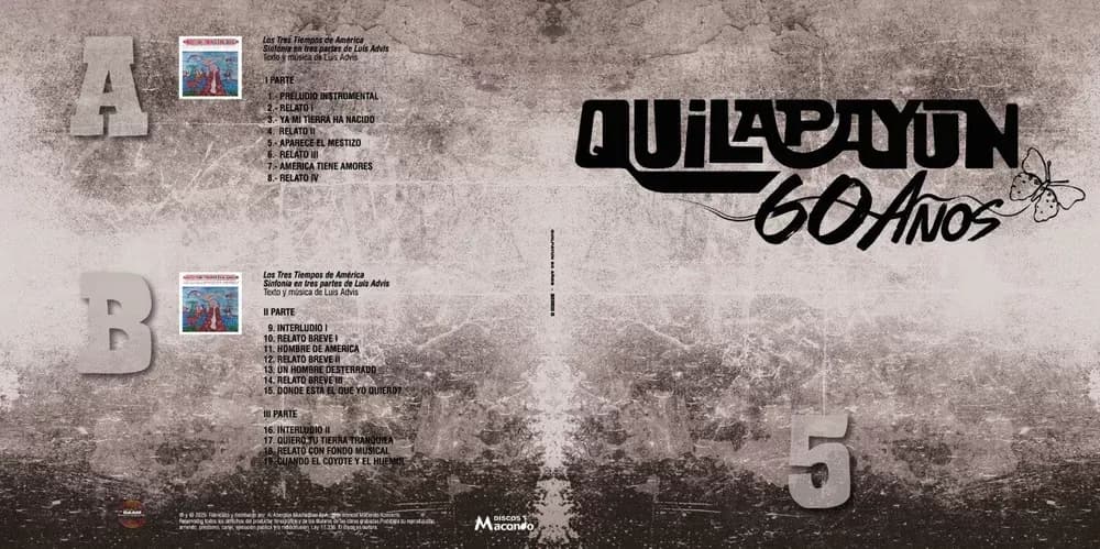 Quilapayún - 60 Años (Box Set 5 LP nuevo)