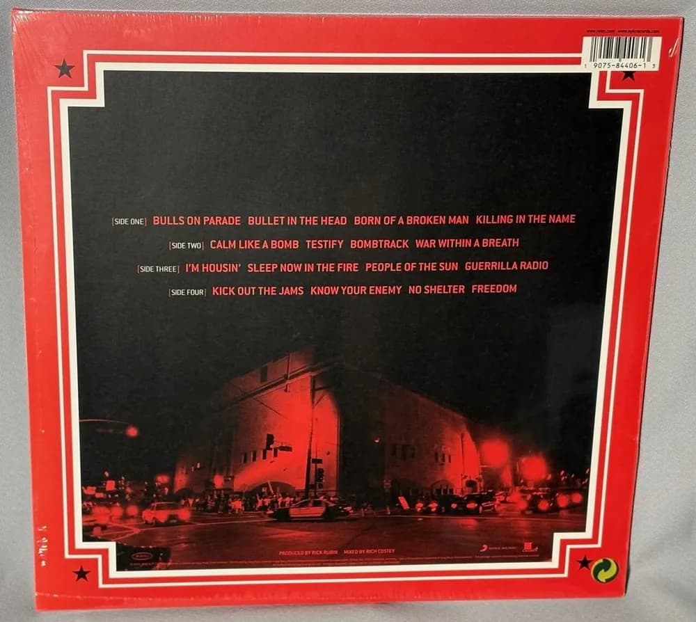 Rage Against The Machine - Live At The Grand Olympic Auditorium (Vinilo Doble 2LP nuevo)