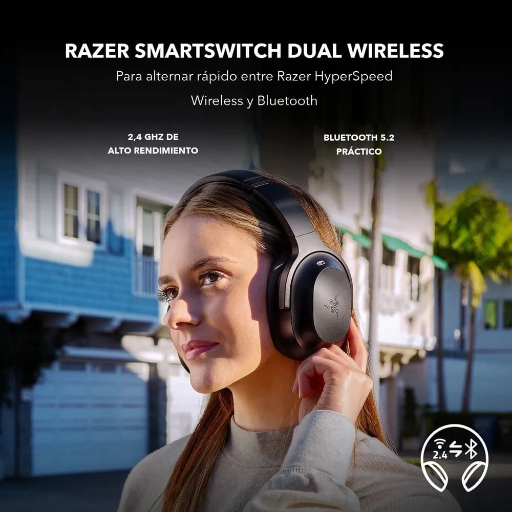 Razer Barracuda Pro – Audífonos Gamer Inalámbricos con Cancelación Activa de Ruido