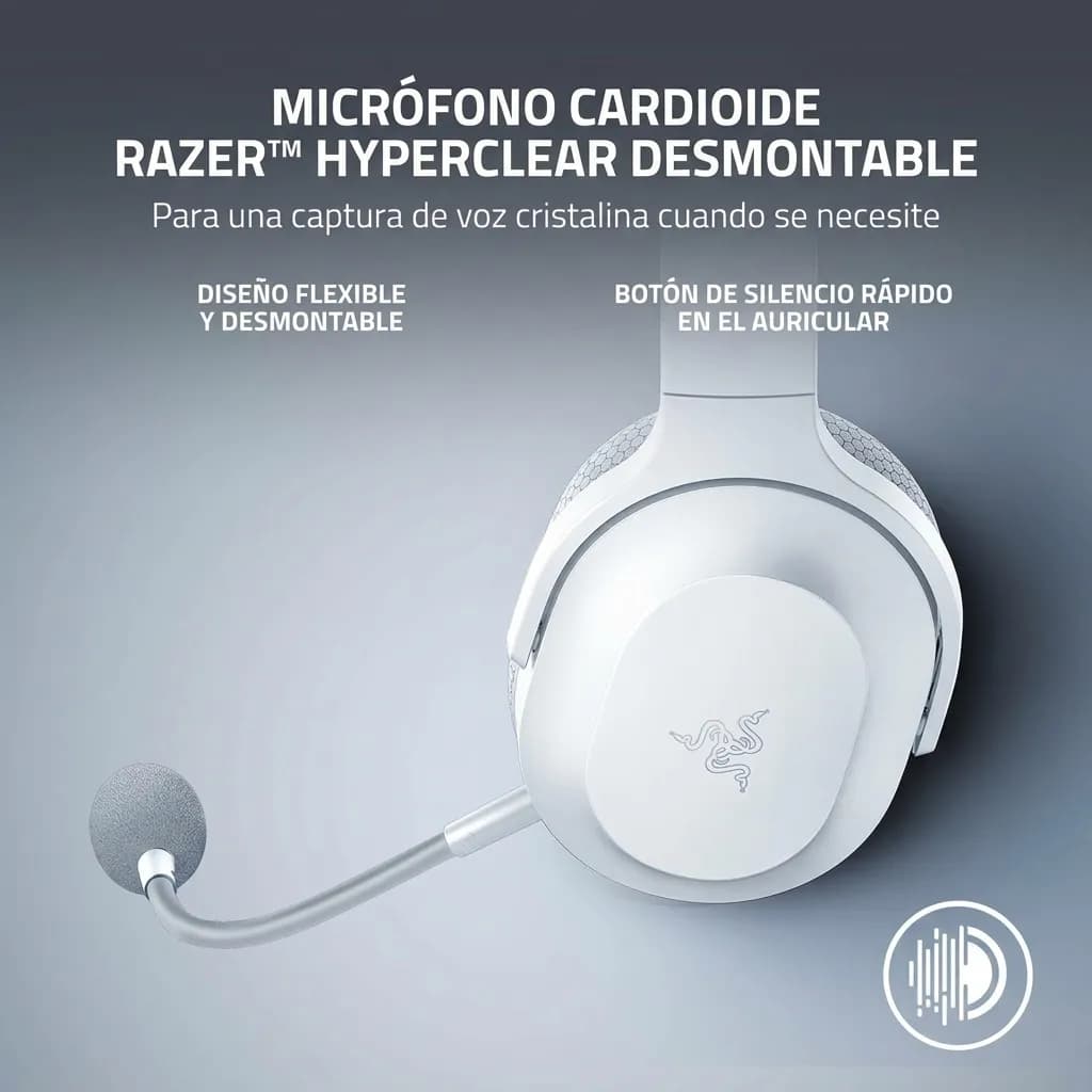 Razer Barracuda X – Audífonos Gamer Inalámbricos Multiplataforma Blanco