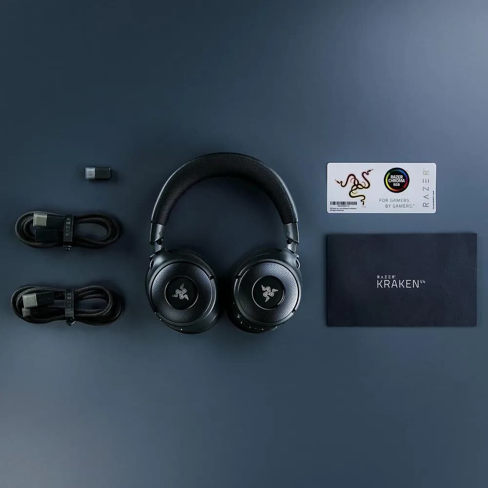 Razer Kraken V4 – Audífonos Gamer Inalámbricos con Chroma RGB de 9 Zonas