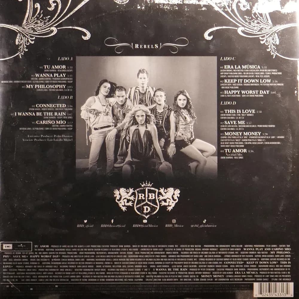 RBD - Rebels (Vinilo Doble 2LP nuevo)