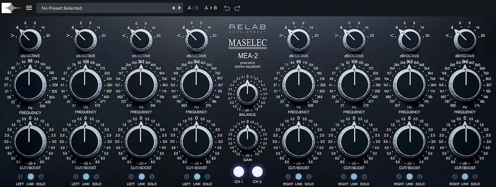 RELAB Maselec MEA-2 – Ecualizador estéreo de precisión (Descarga Digital) - Variante en LEMM DJ Store