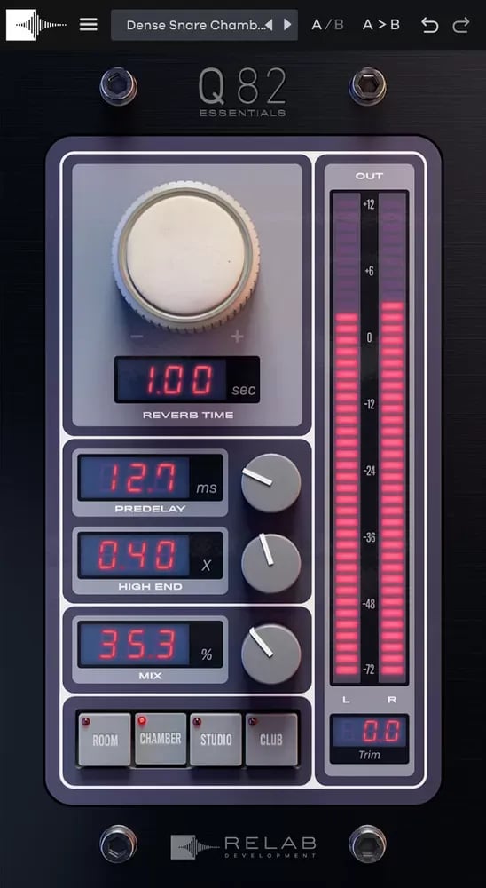 RELAB Q82 Essentials – Reverb de resonancia natural (Descarga Digital) - Variante en LEMM DJ Store