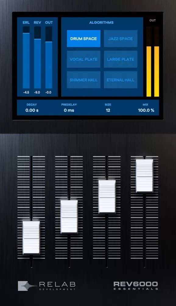 RELAB Rev6000 Essentials – Reverb cinematográfico simplificado (Descarga Digital) - Variante en LEMM DJ Store