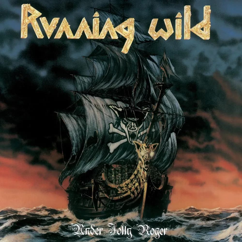 Running Wild - Under Jolly Roger (Vinilo LP Color Gris nuevo)