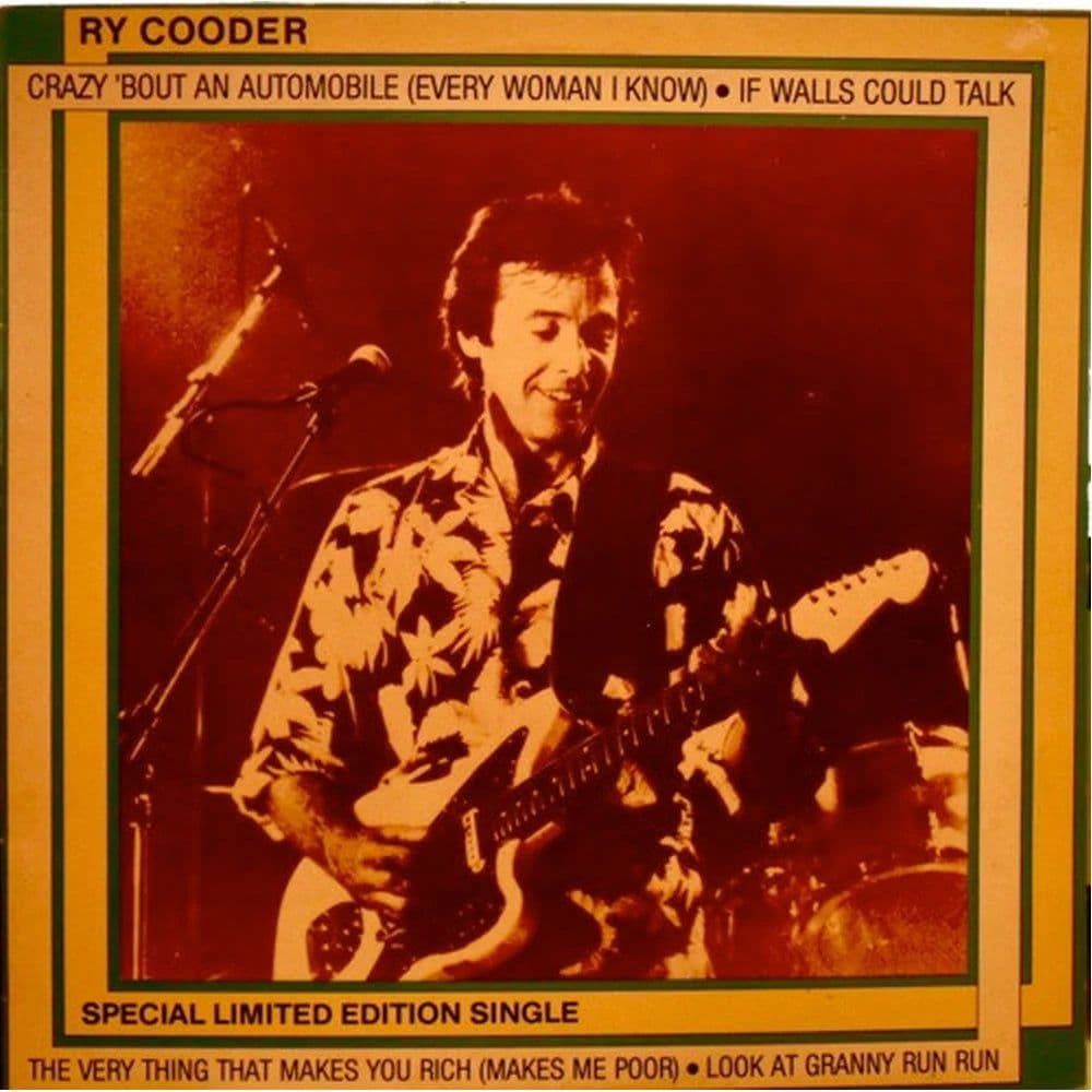 Ry Cooder – Crazy 'Bout An Automobile (Every Woman I Know) (Vinilo usado VG+)