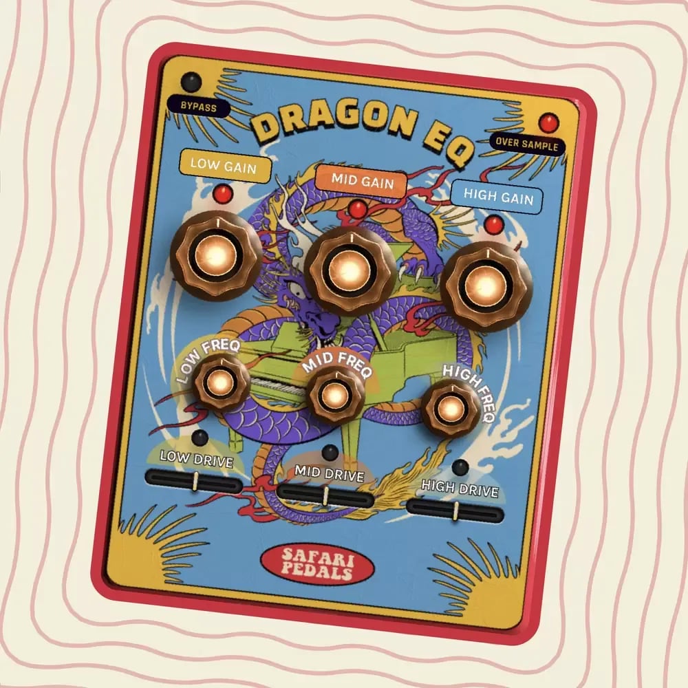 Safari Pedals Dragon EQ – Ecualizador de 3 Bandas con Matriz Mid/Side y Drive por Banda (Descarga Digital) - Variante en LEMM