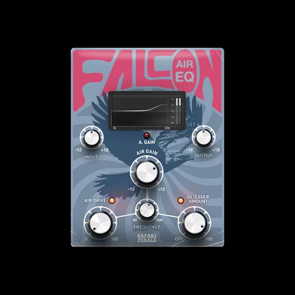 Safari Pedals Falcon Air EQ – Ecualizador de Agudos con De-esser Integrado y Saturación (Descarga Digital) - Variante en LEMM