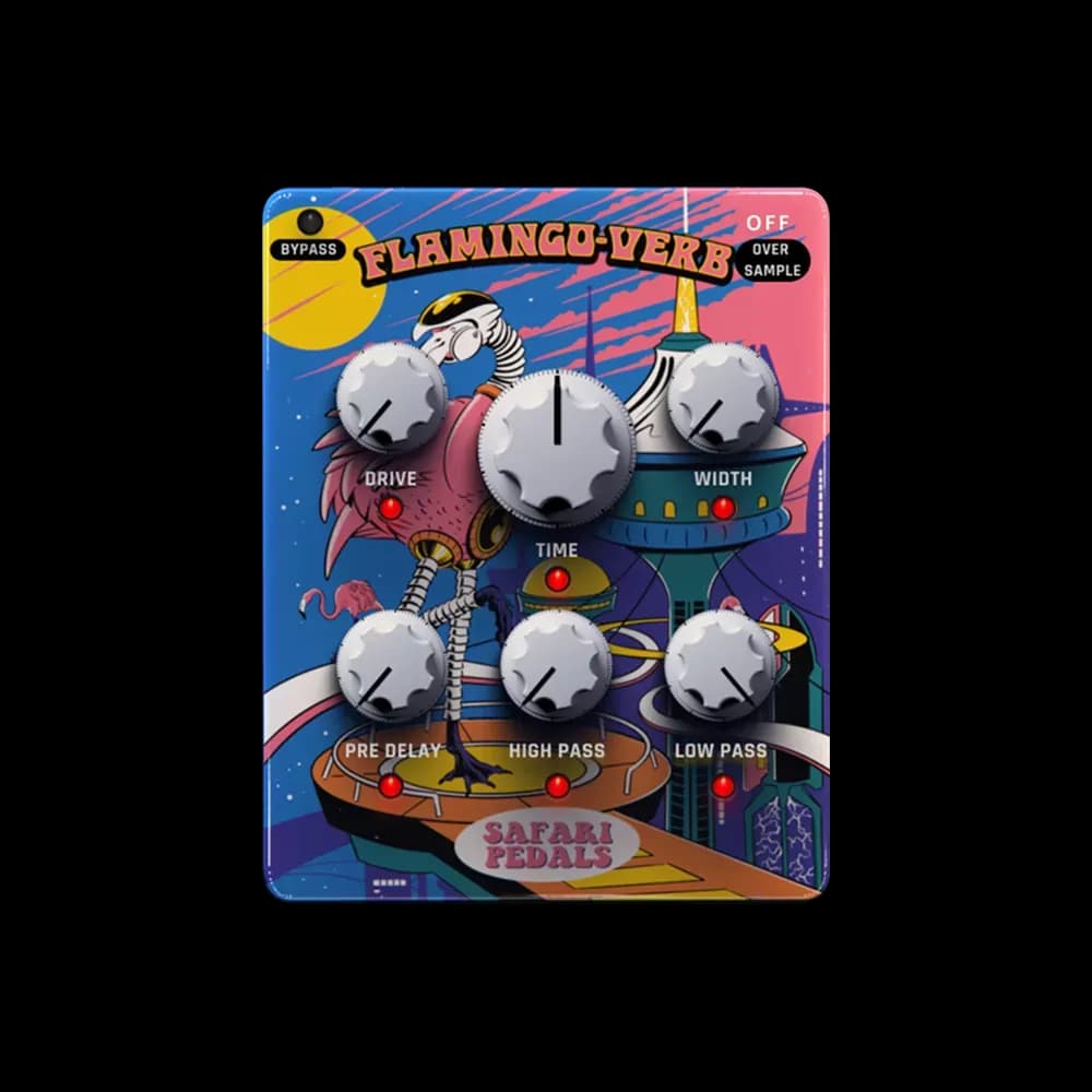 Safari Pedals Flamingo Verb – Plug-in de Reverb con Cuatro Espacios Grabados (Descarga Digital)