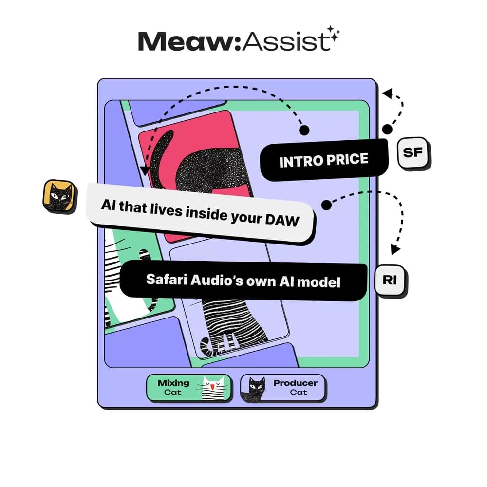 Safari Pedals Meaw:Assist – Asistente de IA dentro de tu DAW (Descarga Digital)