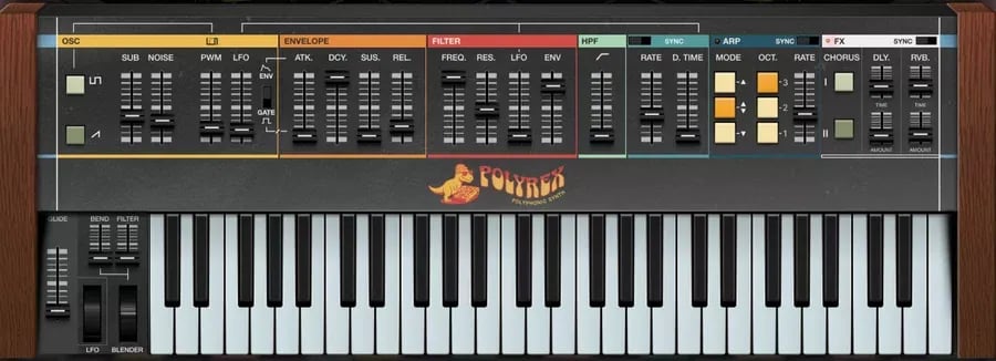 Safari Pedals PolyRex – Sintetizador Polifónico Vintage (Descarga Digital) - Variante en LEMM DJ Store