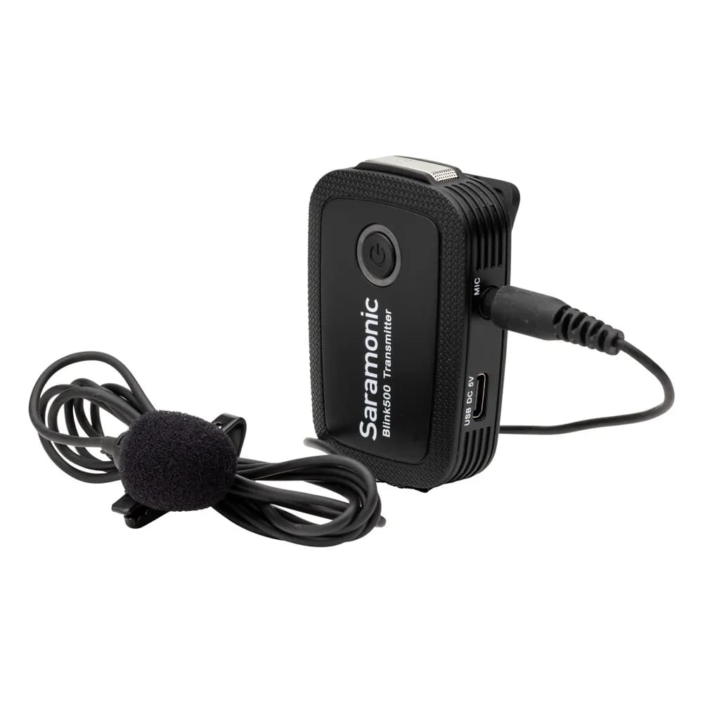 Saramonic Blink500 B1 – Micrófono Lavalier Inalámbrico con Receptor 3,5 mm para Cámara y Celular (1 Persona)
