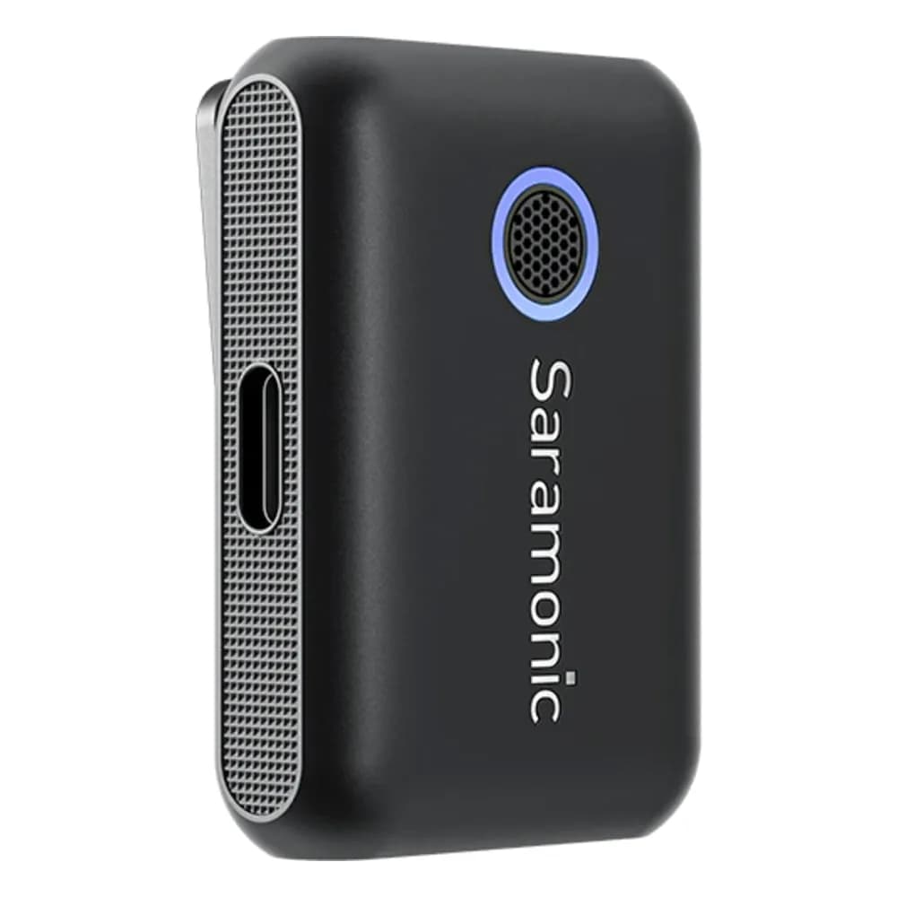Saramonic Blink500 B2+ – Micrófono para Grabar Videos, Inalámbrico de 2 Canales para Cámara y Celular (3,5 mm, USB-C y Lightning)
