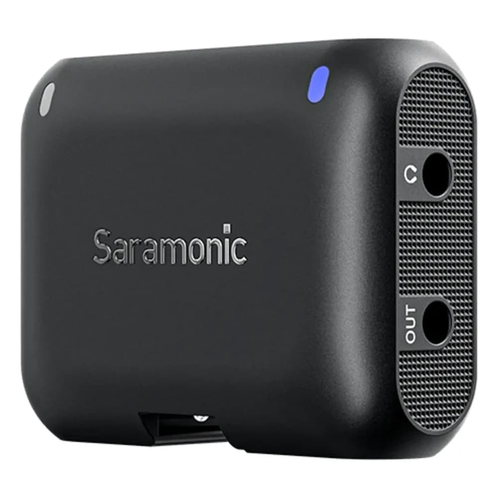 Saramonic Blink500 B2+ – Micrófono para Grabar Videos, Inalámbrico de 2 Canales para Cámara y Celular (3,5 mm, USB-C y Lightning)