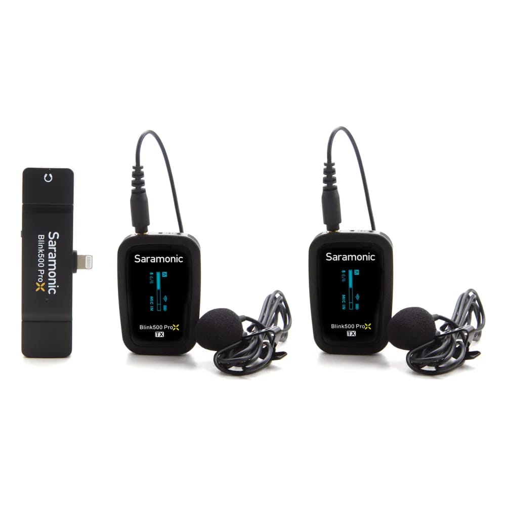 Saramonic Blink500 ProX B4 – Micrófono Inalámbrico Doble para iPhone con Lightning (Solo iPhone y iPad Lightning) - Variante