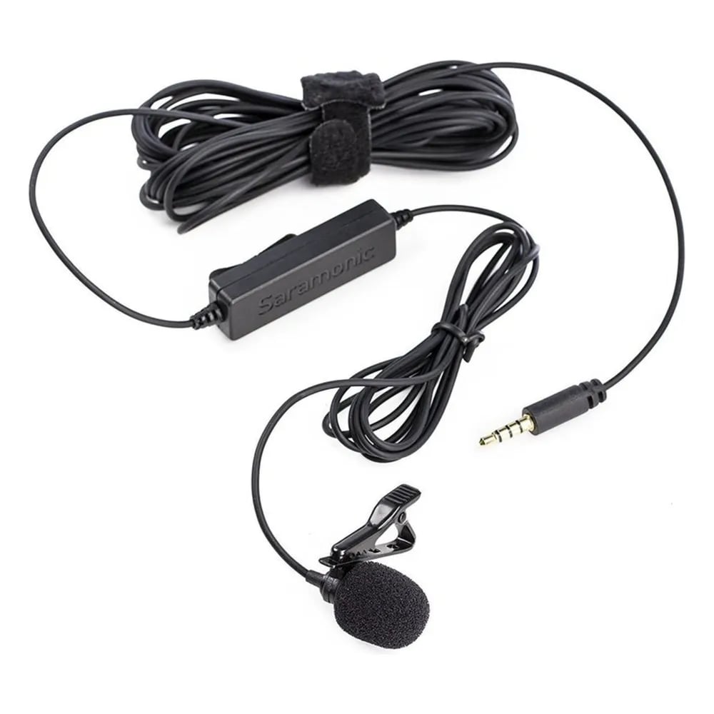 Saramonic LavMicro – Micrófono Lavalier de Solapa con Cable de 6 m y Plug 3,5 mm para Cámara y Celular - Variante en LEMM DJ