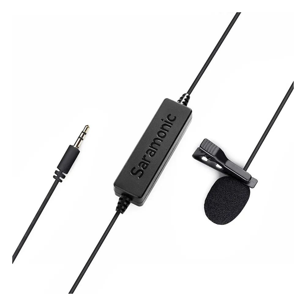 Saramonic LavMicro – Micrófono Lavalier de Solapa con Cable de 6 m y Plug 3,5 mm para Cámara y Celular - Variante - Vista alt