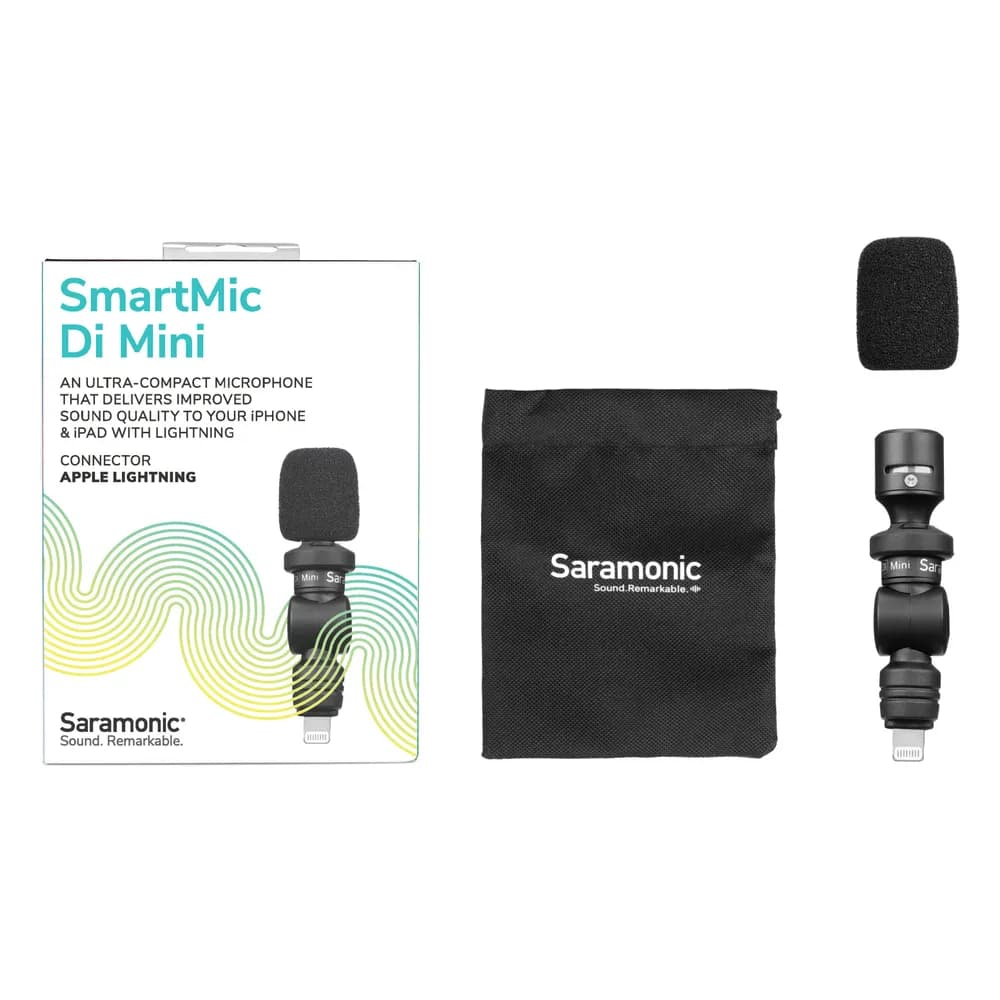 Saramonic SmartMic Di Mini – Micrófono para iPhone con Conector Lightning, sin Baterías