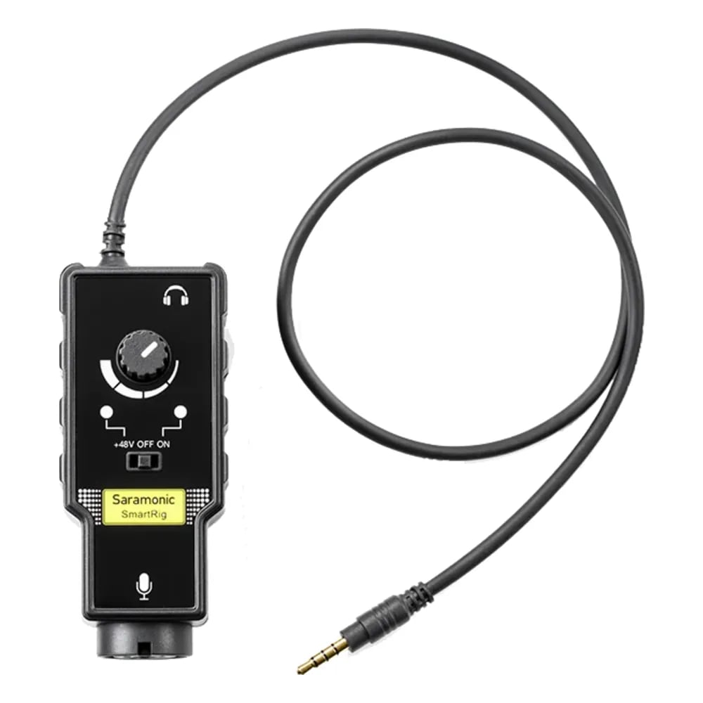 Saramonic SmartRig II – Preamplificador de Micrófono XLR con Phantom para Celular (Salida 3,5 mm TRRS) - Variante en LEMM DJ