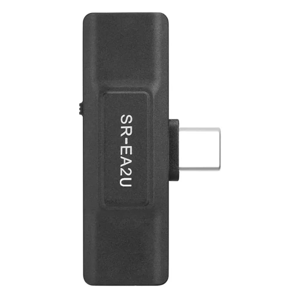 Saramonic SR-EA2U – Adaptador de Micrófono 3,5 mm a USB-C para Celular y Computador, con Salida de Audífonos