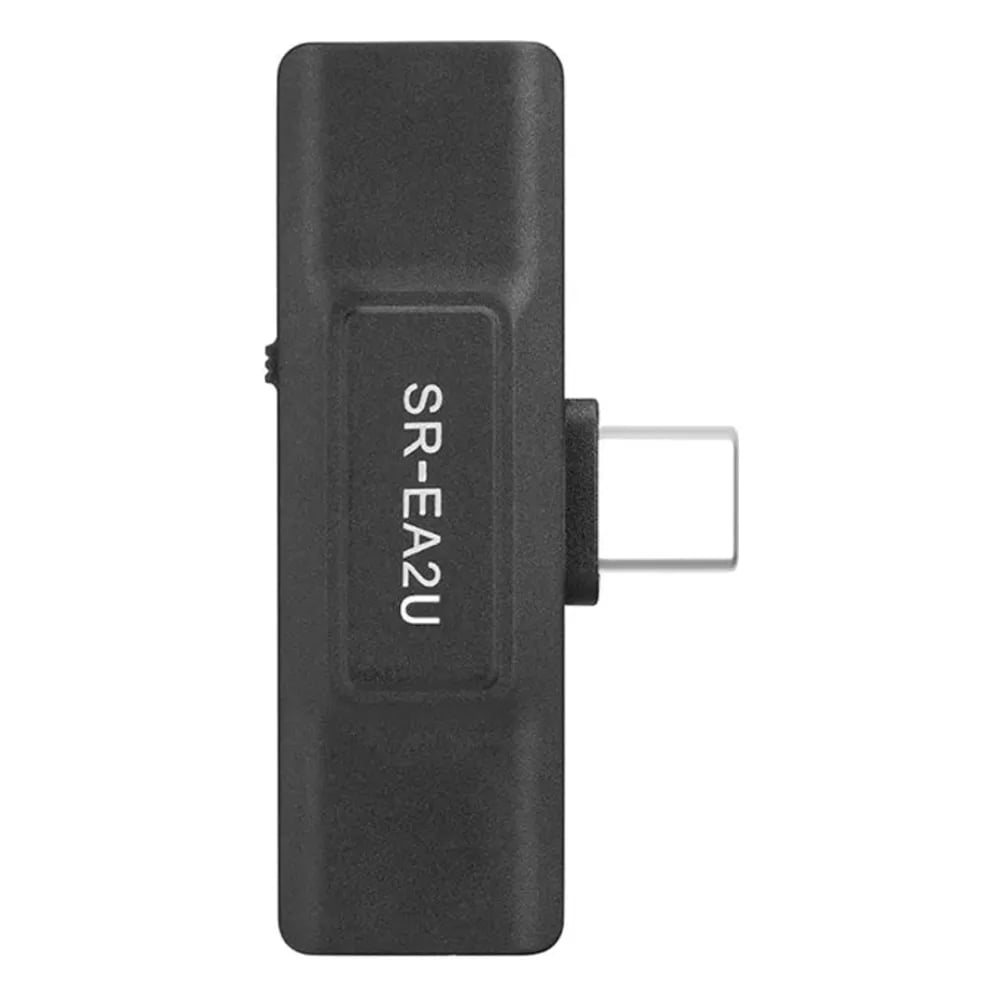 Saramonic SR-EA2U – Adaptador de Micrófono 3,5 mm a USB-C para Celular y Computador, con Salida de Audífonos - Variante en LE