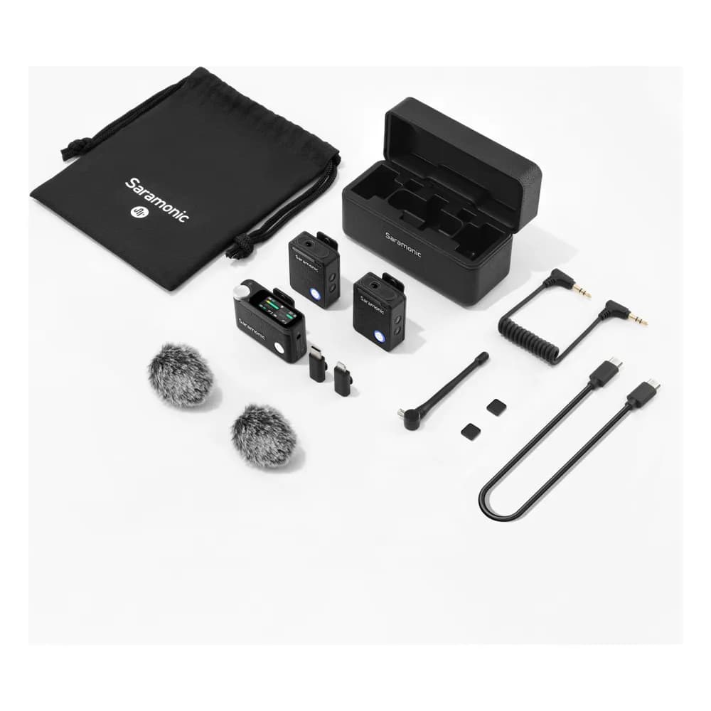Saramonic Ultra 01 Negro – Micrófono Inalámbrico Doble con Grabación Interna 32-bit para Cámara y Celular