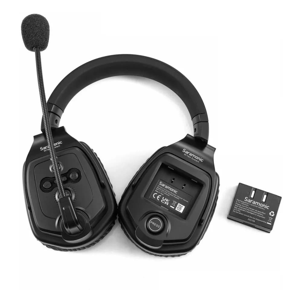 Saramonic WiTalk DRH – Headset Remoto Inalámbrico Dual-Ear para Intercom WiTalk 1ª Gen