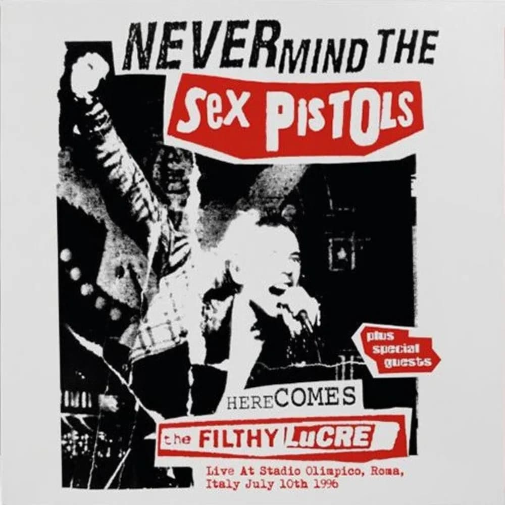 Sex Pistols - Live At Stadio Olimpico, Roma, Italy July 10th 1996 (Vinilo LP Color Rojo nuevo)