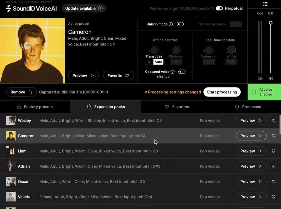 Sonarworks SoundID VoiceAI Pop Voices – Voces de Pop (Descarga Digital) - Variante en LEMM DJ Store