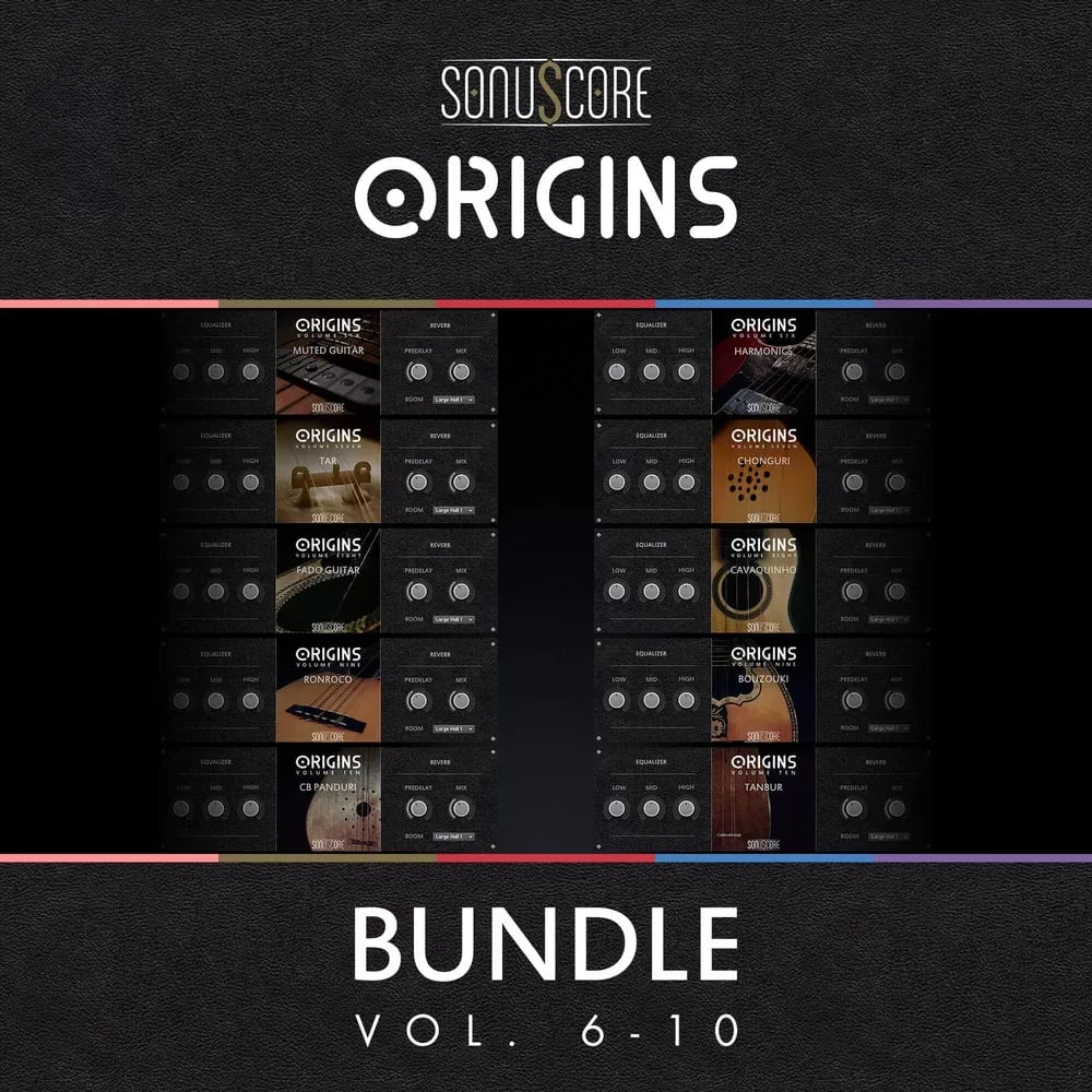 SonuScore Origins Bundle 2 Vol.6-10 – Cinco volumenes Origins con arpegiadores propios (Descarga Digital) - Variante en LEMM