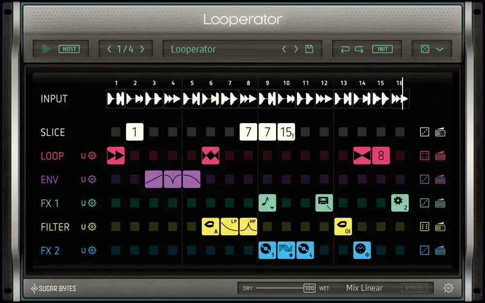 Sugar Bytes Looperator – Secuenciador multiefectos por slices (Descarga Digital) - Variante en LEMM DJ Store