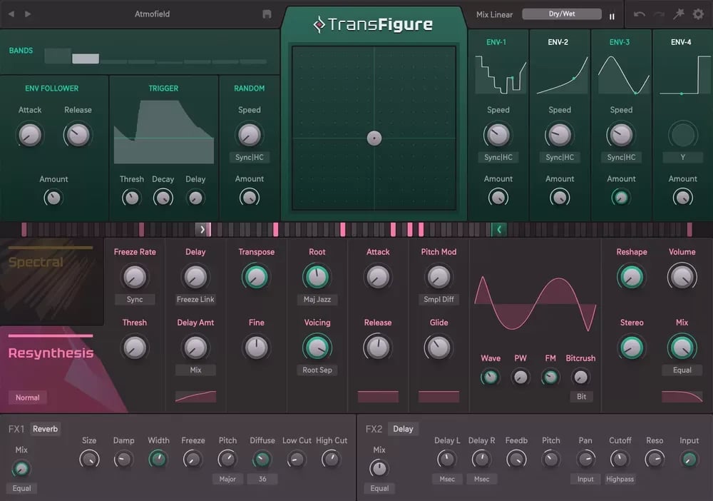 Sugar Bytes Transfigure – Transformación espectral de audio (Descarga Digital) - Variante en LEMM DJ Store