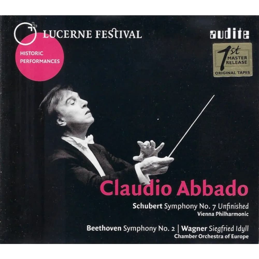 The Claudio Abbado - Franz Schubert / Ludwig van Beethoven / Richard Wagner - Wiener Philharmoniker, Chamber Orchestra Of Europe - Symphony No. 7 Unfinished / Symphony No. 2 / Siegfried Idyll (CD nuevo)
