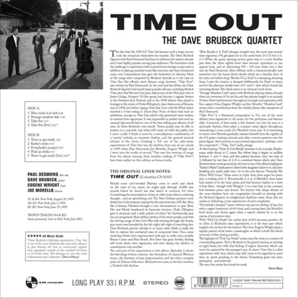The Dave Brubeck Quartet - Time Out (LP nuevo)