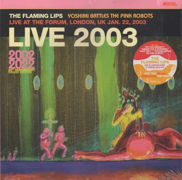 The Flaming Lips - Live 2003 (Yoshimi Battles The Pink Robots Live At The Forum, London, Uk Jan 22, 2003) (Vinilo Doble 2LP nuevo)