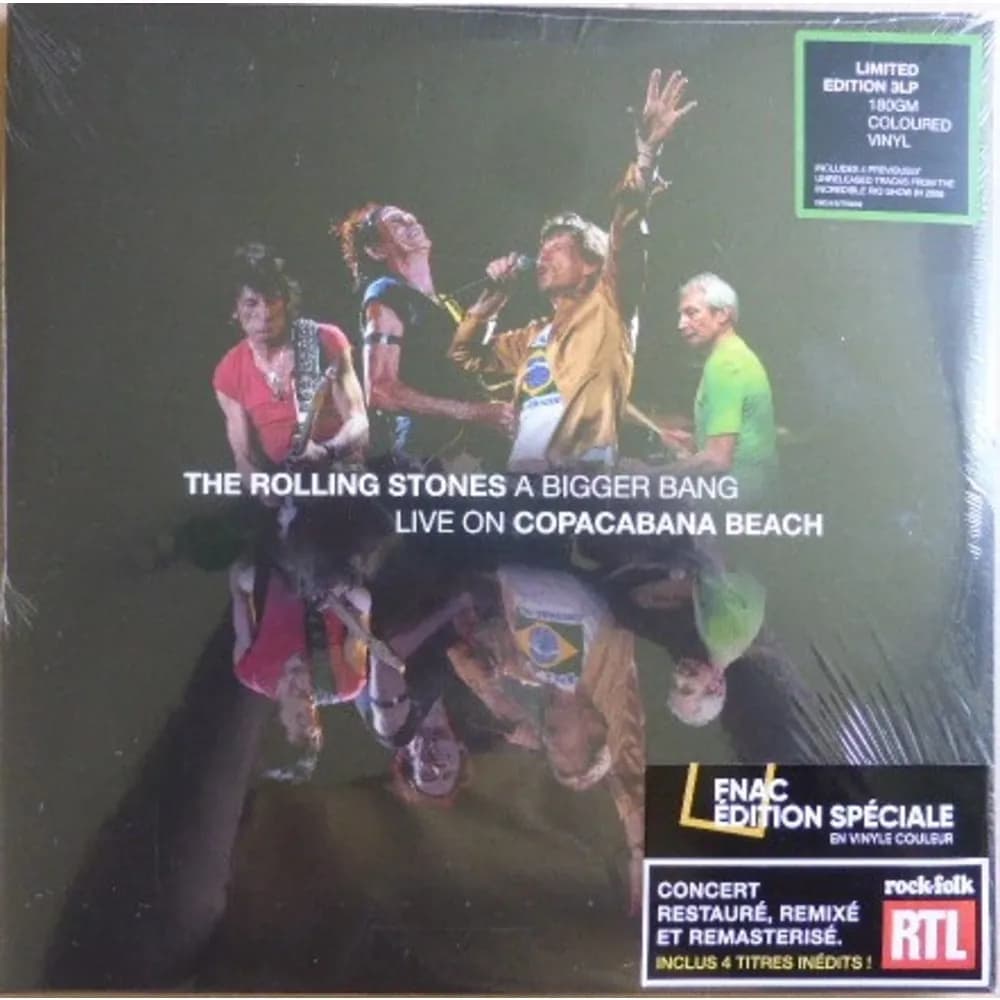 The Rolling Stones - A Bigger Bang - Live On Copacabana Beach (Vinilo Triple 3LP Color Fnac Colored nuevo)