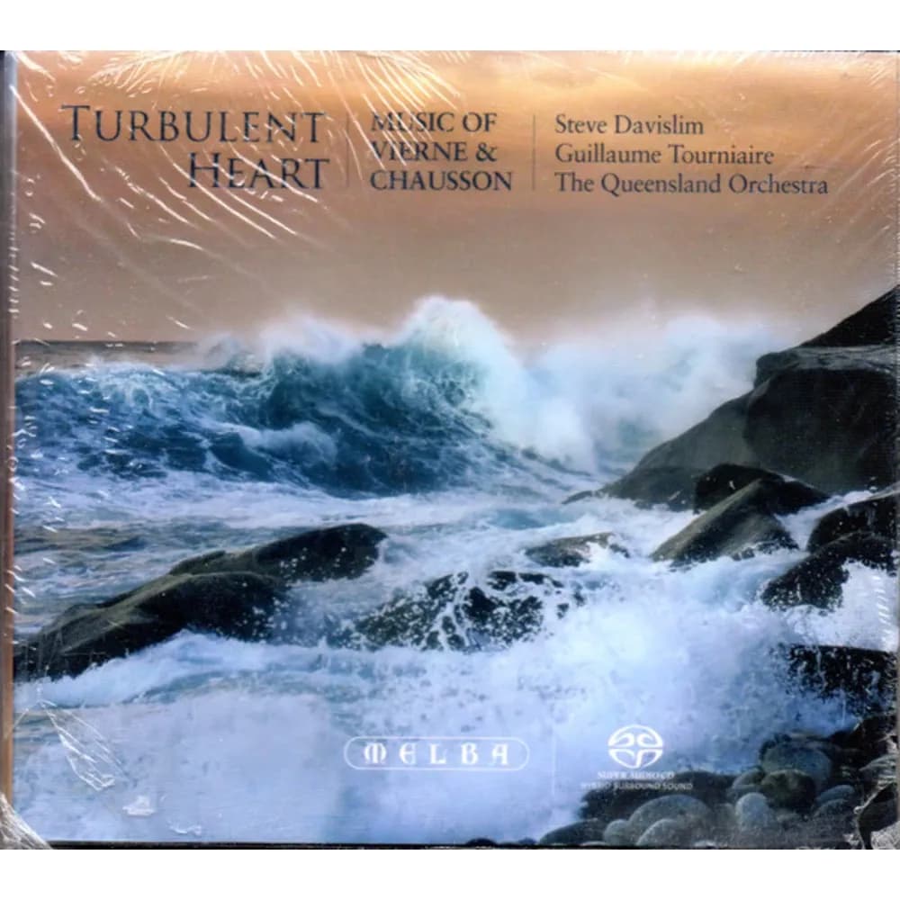 The Steve Davislim, Guillaume Tourniaire, Queensland Orchestra - Turbulent Heart - Music of Vierne & Chausson (CD nuevo)