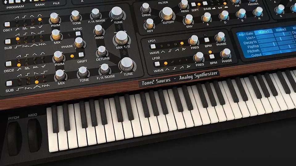Tone 2 Saurus 4 – Sintetizador Analógico Virtual (Descarga Digital) - Variante en LEMM DJ Store