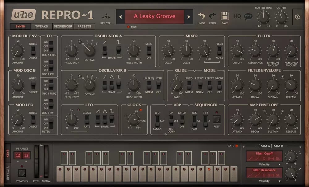 u-he Repro – Sintetizador analógico modelado a nivel de circuito (Descarga Digital) - Variante en LEMM DJ Store