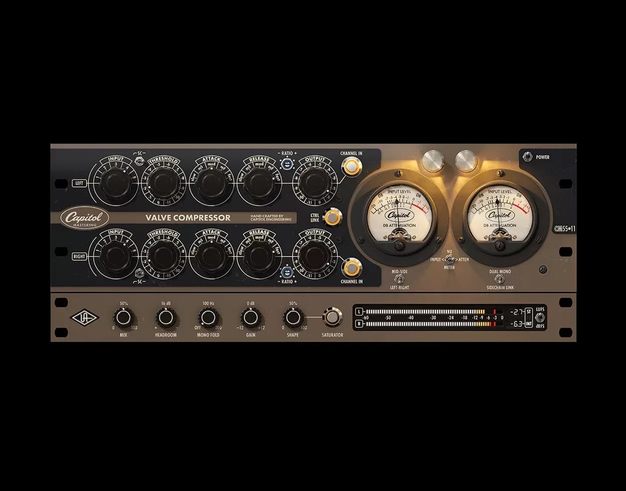 Universal Audio Capitol Mastering Compressor – Compresor de Masterización a Válvulas (Descarga Digital)
