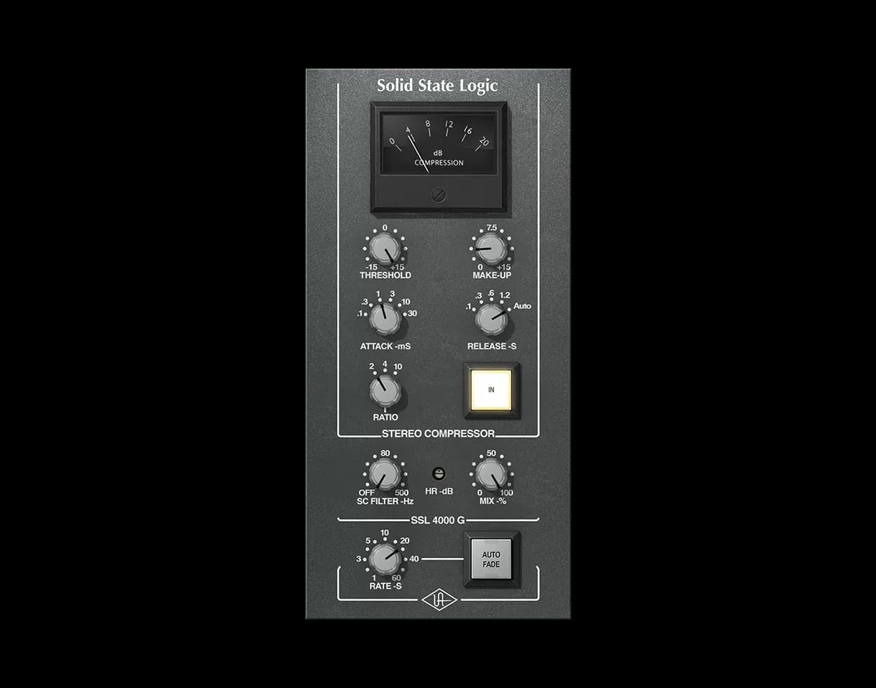Universal Audio SSL 4000 G Bus Compressor – Compresor de Bus para Mezcla (Descarga Digital)