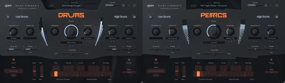 UJAM Hans Zimmer's Drums & Percussion Bundle – Pack de Batería y Percusión Cinematográfica (Descarga Digital) - Variante en L