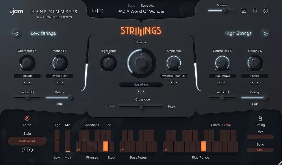 UJAM Symphonic Elements STRIIIINGS – Cuerdas Orquestales Virtuales para Cine (Descarga Digital)
