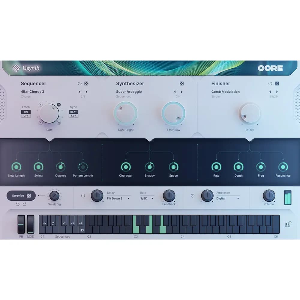 UJAM Usynth CORE – Sintetizador Virtual Multiusos para Estudio (Descarga Digital)