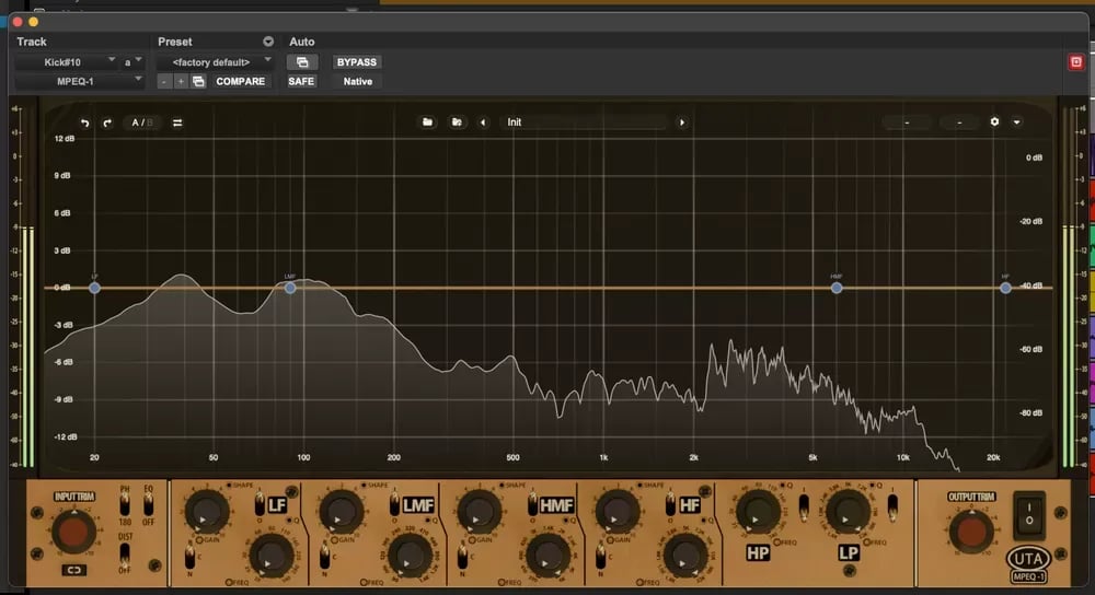 Undertone Audio MPEQ-1 – Plug-in Ecualizador Super-Paramétrico con Saturación por Banda (Descarga Digital) - Variante en LEMM