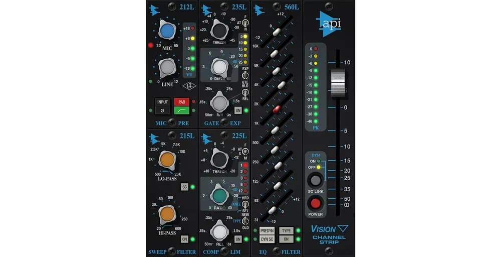 Universal Audio UAD API Vision Channel Strip Collection – Canal de Consola (Descarga Digital)