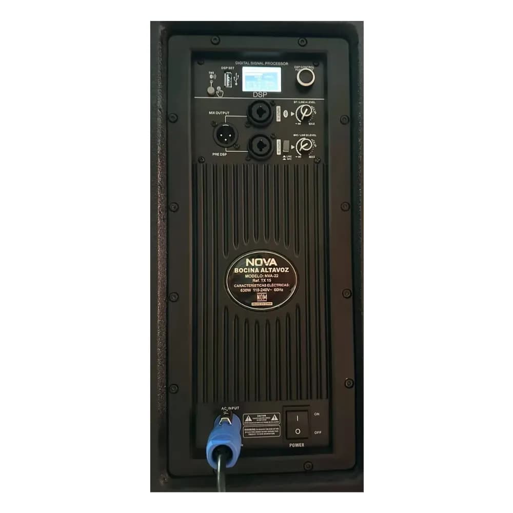 VAMAV NOVA TX15 – Parlante Activo 15" 630 W RMS con DSP, Display y Bluetooth TWS